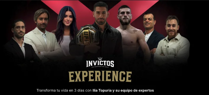 Plataforma oficial del curso Invictos de Ilia Topuria
