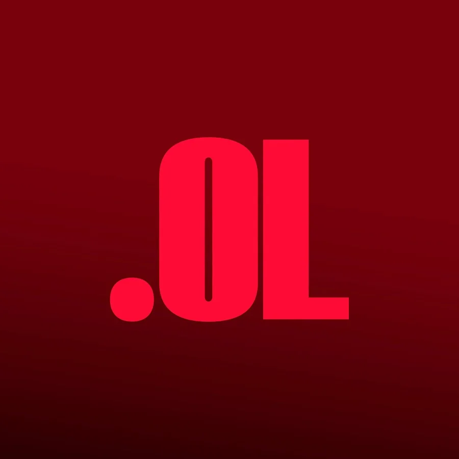 Logotipo oficial de OffLesson en color rojo sobre fondo oscuro