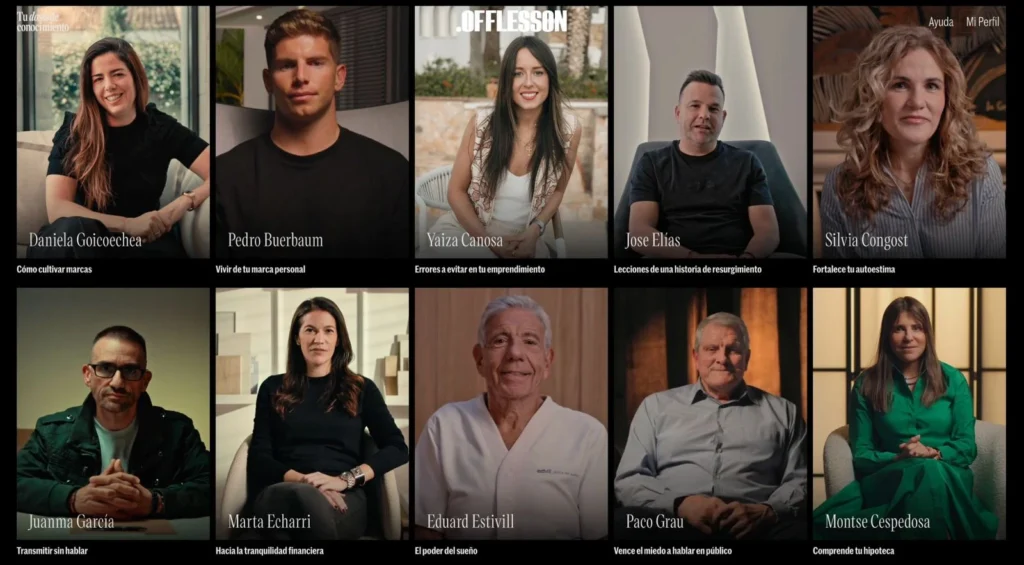 Teresa Baró, Juan Mateo, Pablo Amadé, Raúl Notario y Gerardo Correas formadores en OffLesson