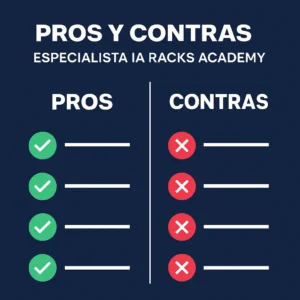 pros y contras de especialista en ia de racks academy