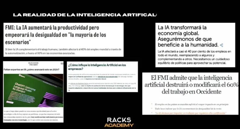 realidad de la inteligencia artificial en negocios racks academy