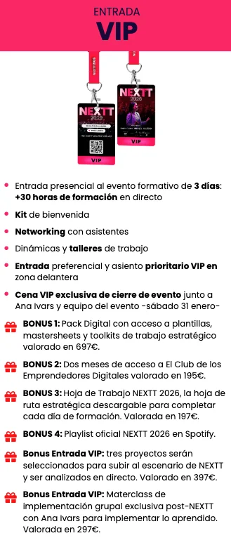 entrada vip evento nextt