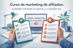 Curso de marketing de afiliados: cuándo merece la pena y cuándo no
