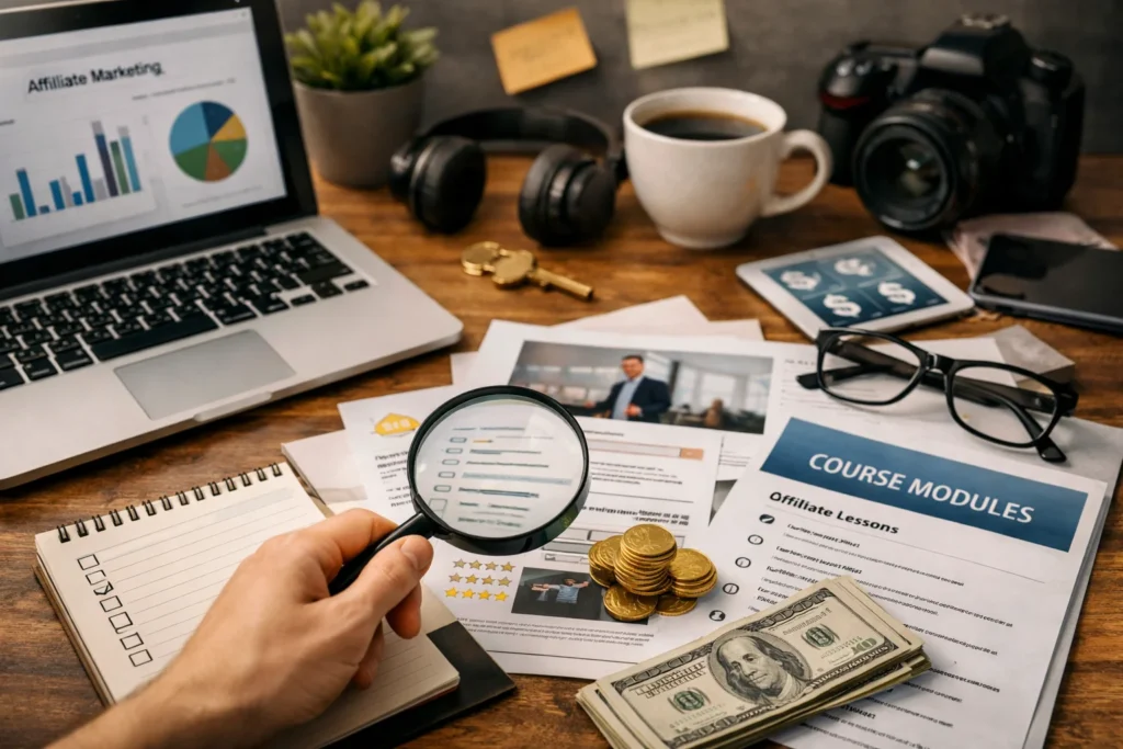 Cómo elegir un curso de marketing de afiliados sin equivocarte
